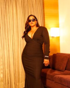 Raja Kumari Instagram - @elleindia Artist of the Year ✨ This one is special 🖤 wearing custom @labelmanikananda Diamonds by @mahesh_notandass @vandalsworld_unofficial Shades @bottegavenetaworld Heels @louboutinworld Styled by @tryagaintoobad @styled_by_meera Glam @riyasheth.makeuphair Shot by @dinesh_ahuja Location @tajlandsend