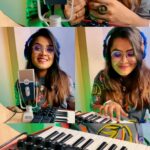 Rakshita Suresh Instagram - On today’s #RakstaGram 🎧, got this cute li’l new setup at home and tried cooking a li’l somethin’. 🎙️🎹💝 Was mad fun!! 🥳😍 Gonna try and do more of these! 🥰