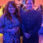 Rakshita Suresh Instagram - THE @sachintendulkar!!!! ⭐️🏏 Thank you for your kind words, sir. 🥰 Performing along with our ThalaivARR @arrahman infront of Sachin Tendulkar, and both of them being in the same room as me.. 🫡 My childhood is made. 🥹✅😍🧿🫶🏼✨