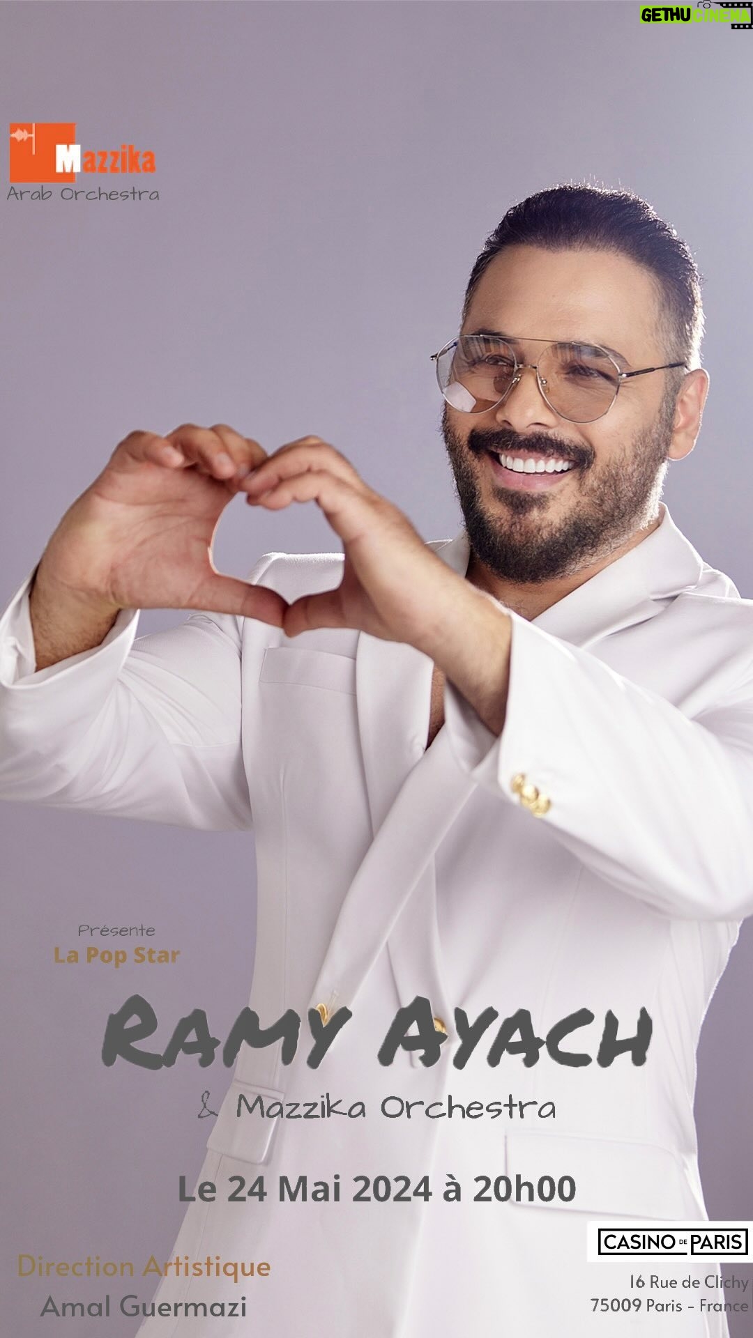 Ramy Ayash Instagram - ππΆππ ππππ πΈπΆππππΉπΆπ! 24 may 2024 β¨ Pop Star Ramy Ayach at Casino de Paris Paris, je tβattends avec impatience pour cette rencontre musicale inoubliable!π€ #ramyayach β#Ψ±Ψ§Ω
Ω_ΨΉΩΨ§Ψ΄ @mazzika_orchestra @casinodeparis_officiel