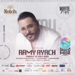 Ramy Ayash Instagram - Join us for a white themed memorial night at Notch Beach Club as we welcome the sensational Ramy Ayach on Friday, July 21st. With his unique performance, Ramy Ayach will have you on your feet and dancing the night away, creating an atmosphere of pure joy and celebration. Our beachside venue provides the perfect backdrop for this exceptional event, setting the stage for an evening of luxury and indulgence. Make sure to dress in white attire to match the theme and enhance the atmosphere of the event. This is your chance to experience the magic of Ramy Ayach live in concert, surrounded by the beauty of Notch Beach Club. Secure your tickets now and get ready for a night to remember. For reservation visit this website: https://thegategy.com For more info kindly call : 20 102 0300986 20 102 0300981 20 102 0300985 Powered By : D Media Advertising incent Amazon Entertainments Sponsored by: @bdcegypt @hayategypt @obourland @alyemeni_cafe_abd_elmaaboud @theunitedbankofegypt @concrete_official @editafoodindustries @tajdesigns.sherifhelal Media partners @alnahareg @elradio9090 #BeachOpening #Summer2023 #DmediaAdvertising #northcoast