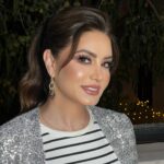 Rasha Rizk Instagram - من أجمل الوجوه اللي عملتلها makeup 🤍🥰 القمر رشا رزق♥️ Hair by: @salonyazanrf @rannyhairstyle . . . . . . . .