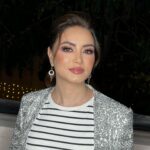 Rasha Rizk Instagram - من أجمل الوجوه اللي عملتلها makeup 🤍🥰 القمر رشا رزق♥️ Hair by: @salonyazanrf @rannyhairstyle . . . . . . . .