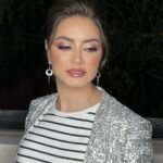 Rasha Rizk Instagram - من أجمل الوجوه اللي عملتلها makeup 🤍🥰 القمر رشا رزق♥️ Hair by: @salonyazanrf @rannyhairstyle . . . . . . . .