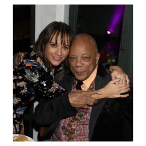 Rashida Jones Instagram - Happy 87th birthday to the realest!! I love you so much and feel exceptionally grateful to have you as my papa, today and everyday ❤️🐐💯❤️ @quincydjones