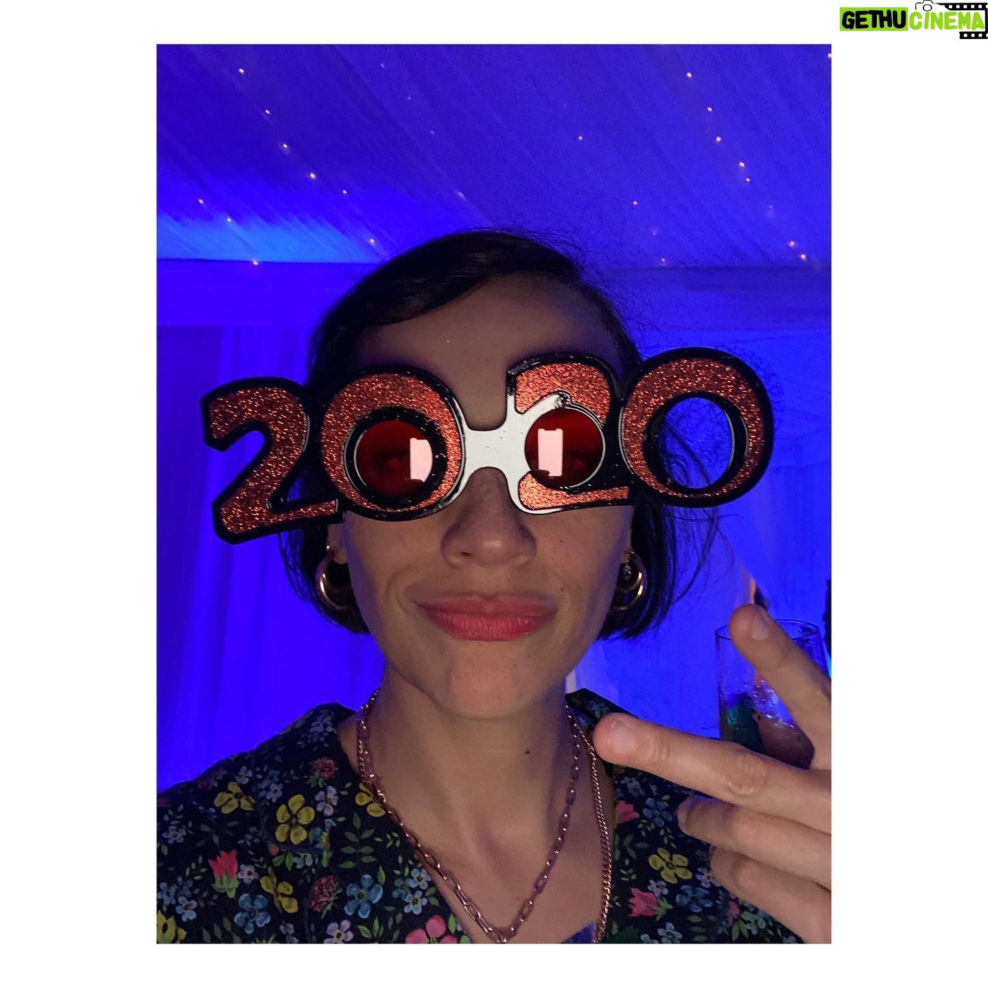 Rashida Jones - 91.3K Likes - Deuces to 2020! I posted this same photo last New Year’s Eve, but, like everything this year, it has taken on a whole new meaning.