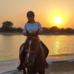 Rawaa El Saady Instagram - 🥰 #dubai #aljiyad_stables #sunset