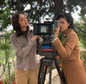 Rawan Mahdi Instagram - نورية وناعسة working backstage 🎬💙
