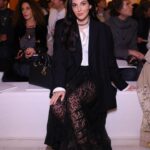 Razane Jammal Instagram - First appearance as the One Dior Ambassador for the Middle East at the #DiorCouture Show by @mariagraziachiuri wearing the new “Lady D-Sire” bag 🖤 Photos @patricksawaya Stylist @farahmounzer Makeup @auroregautier_mua @diorbeauty Hair @cyrilhair Management @kareemsamy @mad_solutions
