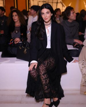 Razane Jammal Instagram - First appearance as the One Dior Ambassador for the Middle East at the #DiorCouture Show by @mariagraziachiuri wearing the new “Lady D-Sire” bag 🖤

Photos @patricksawaya 
Stylist @farahmounzer 
Makeup @auroregautier_mua @diorbeauty 
Hair @cyrilhair 
Management @kareemsamy @mad_solutions