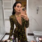 Razane Jammal Instagram - Gone fishin’ but make it @eliesaabworld 🎣 لابسة لوك من تصميم إيلي صعب مستوحا من الطحالب لعشا تحت عنوان "تحت الماي" بمدينة جينوفا بإيطاليا. شكراً كتير زينا على هالفكرة الرائعة! Thank you @zkobrossi for coming to the rescue and dressing me as an algae for tonight’s underwater themed gala 🧜🏻‍♀️🐠🪸🐚 #oceanomare Dress @eliesaabworld Jewels @jude.benhalim Styled by @yasmineeissa Hair and makeup by me!