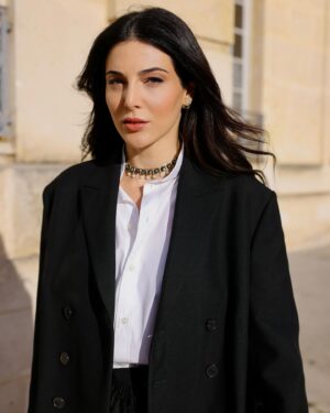 Razane Jammal Instagram - First appearance as the One Dior Ambassador for the Middle East at the #DiorCouture Show by @mariagraziachiuri wearing the new “Lady D-Sire” bag 🖤

Photos @patricksawaya 
Stylist @farahmounzer 
Makeup @auroregautier_mua @diorbeauty 
Hair @cyrilhair 
Management @kareemsamy @mad_solutions