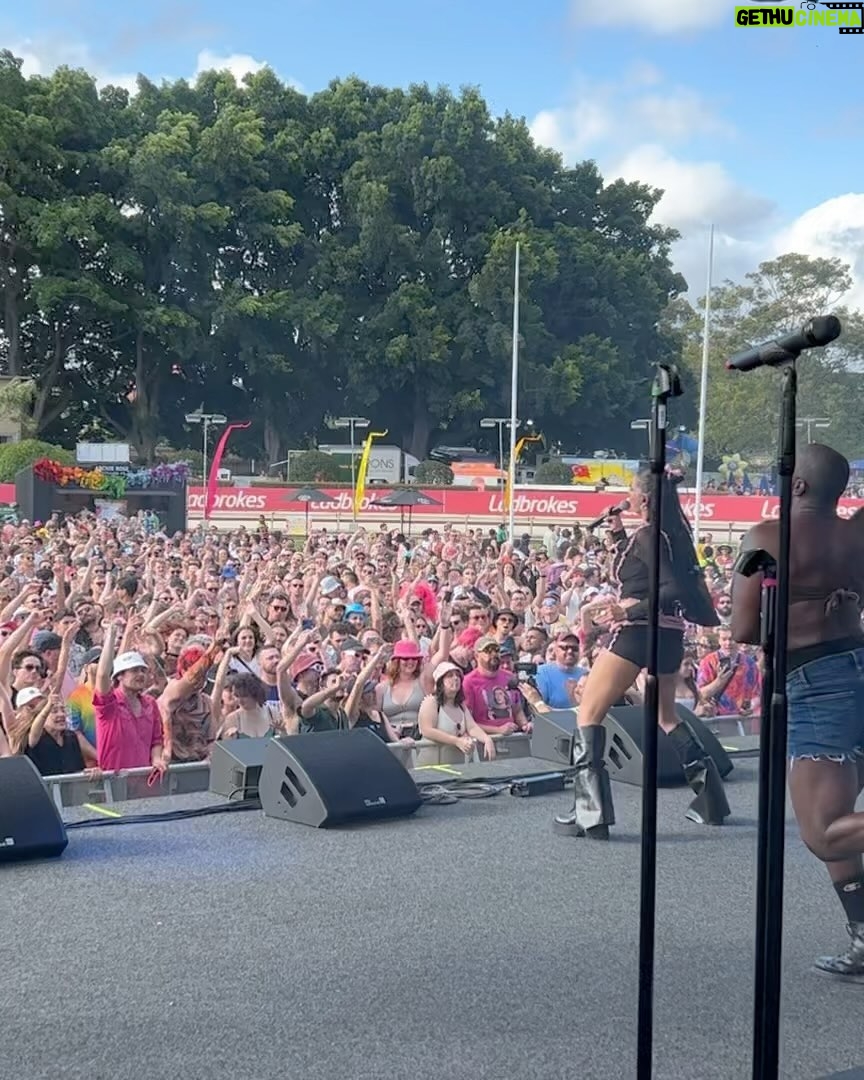 Rebecca Black Instagram - perfect wrap on the let her burn tour in sydney and 2023 🥹 thank you aus, and to everyone else who came out to a show and streamed the album this year!!!! there was a time in my life i thought this would be truly fucking impossible for me. my god i’m lucky, i’m eternally indebted to all of u. the titties and chainsaw deserve a rest, now back home to finish RB2… this show, let alone this year wouldn’t have been possible without the most cool as hell, talented and hardworking crew @kcon101 anton, @richysquirrel @malloryhenley @chrlesnchrge @ianj_mckenzie @cjjensen05 @ben_hobbs @theyneedacrane @andrewcrosbiesound @bibes87 @hodgepodge_creative adam mcnally, @thebeehive_la @julietteontheinternet @frazescreative @blacklanterncreative see u in 2024