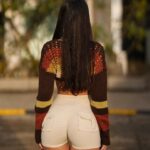 Rebecca Chen Instagram – @FashionNova 🤎which pic is your fave? 

🔍 So Groovy Crochet Bolero Sweater – Brown