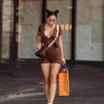 Rebecca Chen Instagram - @FashionNova this romper tho 🤎 1,2 or 3? #fashionnova #novababe #ootd #lookoftheday #fashionstyle