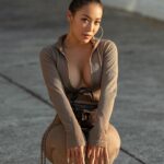 Rebecca Chen Instagram - @FashionNova nude is now my favourite colour 🔍 Sasha Seamless Jumpsuit - Taupe