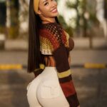 Rebecca Chen Instagram – @FashionNova 🤎which pic is your fave? 

🔍 So Groovy Crochet Bolero Sweater – Brown