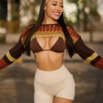 Rebecca Chen Instagram – @FashionNova 🤎which pic is your fave? 

🔍 So Groovy Crochet Bolero Sweater – Brown