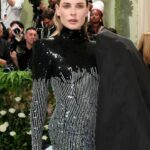 Rebecca Ferguson Instagram - What an unforgettable evening! Thank you @thombrowne for letting me wear such an exquisite dress.🖤 #metgala Hair: @jillianhalouska Makeup: @emilychengmakeup Stylist: @tomeerebout