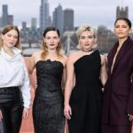 Rebecca Ferguson Instagram - Lon•Dune with my gals xx Stylist: @tomeerebout Hair: @jillianhalouska Makeup: #emmalovellmakeup #dune #dunemovie #duneparttwo