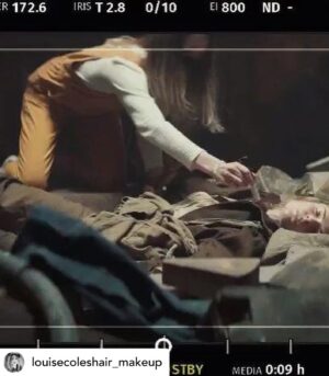 Rebecca Ferguson Instagram - Becoming Juliette thanks to my wonderful incredible @louisecoleshair_makeup… What a journey! Xxx

Regram • @louisecoleshair_makeup Creating Juliette’s look was a collaborative process. I made mood boards for each element: hair style, cut/colour, tattoo shapes, make-up. 

Her look needed to be practical and show her journey. We mapped out her body scars, different ages, time spent working in mechanical. Her hair is a deliberate departure from her look as a child. Taking it short and lifting the colour, in keeping with the experimental use of chemicals in the Down Deep. 

Her Tattoo’s were the most enjoyable part of the process. We went through a few options. The line tattoo’s on her wrist and fingers are representative of rings and a bracelet and are a symbol of her young friendship with Shirley, they have the same. The big arm tattoo was very much a collaboration with @rebecca_ferguson , we both had a similar idea and ultimately drew the shape to fit Rebecca’s arm/Biscep. The weaving lines symbolising Rope/Wire and her working with machinery.

I accidentally came up with her hair style, the double up look was something that happened last minute in a fitting to get her hair back. We loved it and it became her style. 

Tattoos printed by @tattooednow 
Hair colour: @jayjaygrayesq 
Scars: stock bondo scars from @kristyan_mallett 

Hair and Make-up by me 
Assisted/set cover by @gigidey89 @toniamia 

Skin Prep: cryo sculpting globes @skin.111 
CEO serum @sundayriley (this is the secret to her glowing skin) 

Makeup:
@glossier skin tint 
@glossier stretch concealer 
@suqqu_official brow pen 
@glossier boy brow clear 
@pixibeauty gel on lids 
@surratt eyelash curlers 
@milkmakeup contour
@susannekaufmann_ lip balm 
@lemaquillagepro cheryl Mitchel dirt palette
@skinillustratorofficial dirt and complexion palettes 

Hair products: 
@sammcknight1 cool girl 
@avedacoventgarden Confixor 
@layriteofficial 

Costume Design: Charlotte Morris
📷 @rekhagarton 

#silo #juliette #rebeccaferguson #hairandmakeup #appletv