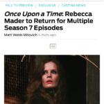 Rebecca Mader Instagram - I am beyond thrilled to be returning to make magic with my beloved OUAT family. I'm excited for this next chapter. Wicked Always Wins!💚🔥