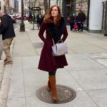 Rebecca Mader Instagram – Feeling fabulous on The Magnificent Mile in Chicago! What an amazing City!
Trench: @coltondane 
Dress: @ronnykobo
Boots: @sam_edelman
Bag: @zacposen
Stylist: @gabriellangenbrunner