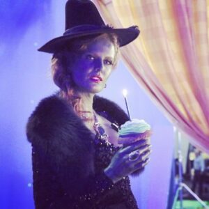 Rebecca Mader Instagram - Happy Birthday to this Wicked Woman! It has been an honour and a pleasure to play you Zelena! I hope you find your happy ending Birthday Girl!!💚🎈#zelena #onceuponatime #april15th
