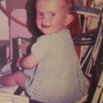 Rebecca Mader Instagram - #fbf to when I used to hide in the cupboard under the stairs. An area also known as my reporting desk for my pretend TV show.
