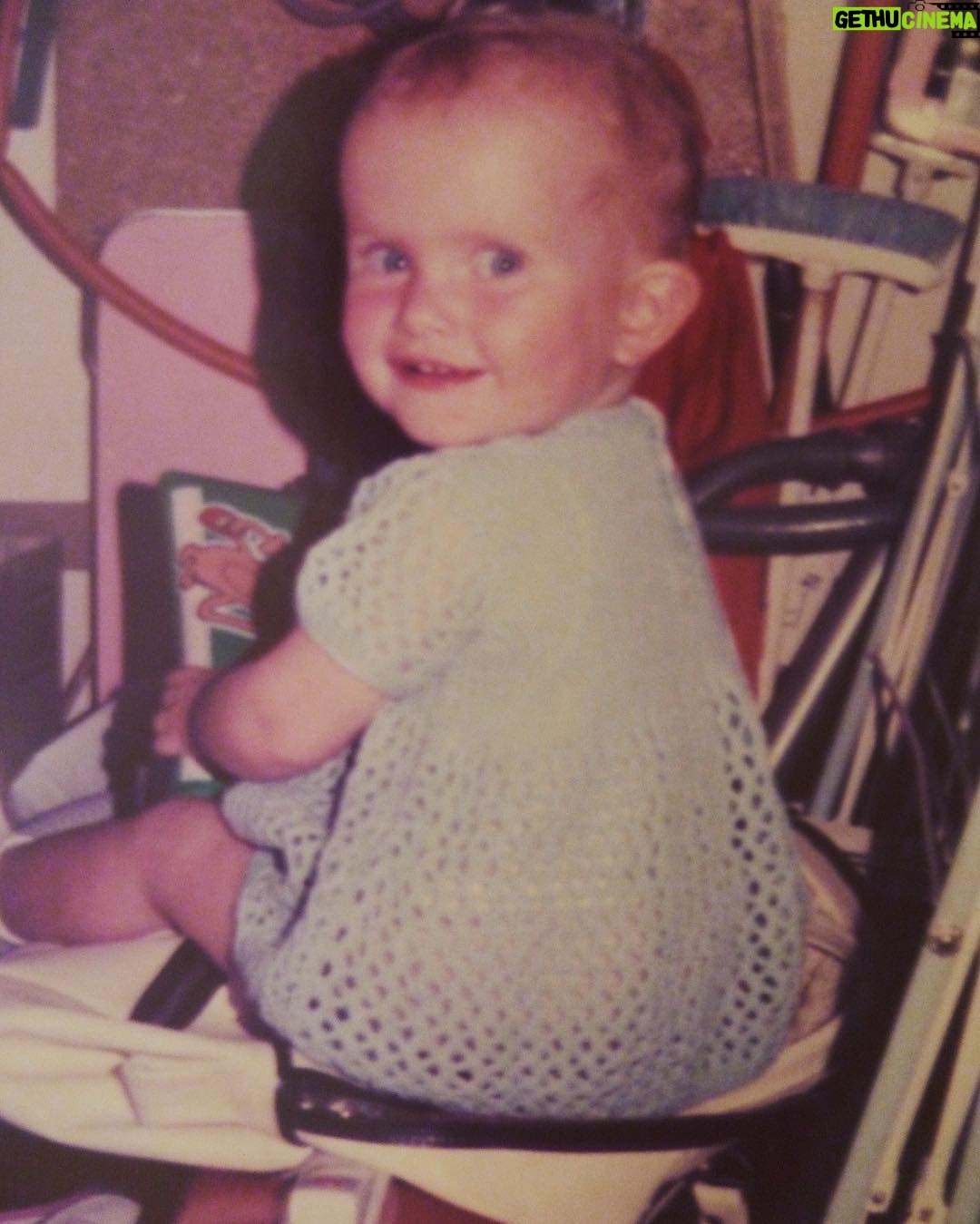 Rebecca Mader Instagram - #fbf to when I used to hide in the cupboard under the stairs. An area also known as my reporting desk for my pretend TV show.