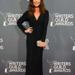 Rebecca Mader Instagram - Had a wicked time last night celebrating all the writers that make it happen! #WGA 💚💫📸: @gladysgonzalezestrada. Dress: @popilush Hair by : Felicia @deananthonysalon