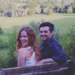 Rebecca Mader Instagram - Happy Birthday Hubby!! I can’t wait to sit on a bench in the U.K with you again soon. This time as a family. Me and Milo love you so much! @marckayne 💚🇬🇧😷✨