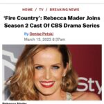 Rebecca Mader Instagram - BEYOND THRILLED to be a part of this hot new show!!! #firecountry #firecountrycbs 🔥🔥🔥🔥🔥🔥🔥🔥@cbstv 💚