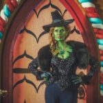 Rebecca Mader Instagram - Happy Birthday Zelena! You never age! What’s your secret?! 🤪💚🎊🍾🎈#zelena #onceuponatime #april15th 📸 @vfxsup “What they call green with envy, I just call looking good”💚🔥