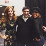 Rebecca Mader Instagram – SUNDAY FUNDAY!! Hanging out with my Sis’ @lparrilla and @adamhorowitzla and all the magical #evilregals #mypretties & #oncers Perfect Sunday if you ask me! @creationent #ouatburbank 💚❤️👯🙎🏻‍♂️