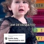 Rebecca Victoria Hardy Instagram - A devastating day in the life of a gothic baby 🦇🕸️🖤 #goth #gothicbaby #gothbaby