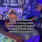Rebecca Victoria Hardy Instagram - Let’s heal together. Link on my page 🖤🦇🕸️ #childhoodtrauma #gothicbaby #goth #alt #childrensbook