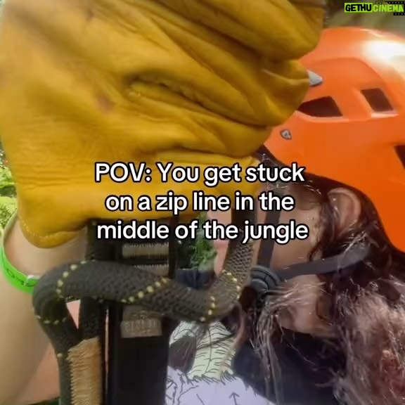 Rebecca Victoria Hardy Instagram - My back was turned so I thought this was how I was going out 💀 #zipline #puertorico #fail