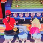 Rebecca Victoria Hardy Instagram - Today was UNREAL 🍄⭐️ #supermario #supernintendoworld #princesspeach #diddykong