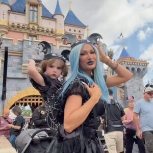 Rebecca Victoria Hardy Instagram - BATS DAY VLOG 🖤🦇🕸️ 
#batsday #goth #gothicbaby #disneyland 
Bats day goth day Disneyland gothic baby vlog