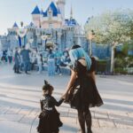 Rebecca Victoria Hardy Instagram - What it feels like vs reality 🖤🦇🕸️🏰 tysm @gothbratzai #gothicbaby #goth #disney #batsday #motherdaughter