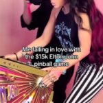 Rebecca Victoria Hardy Instagram - Dream collab 🖤🕸️🦇 #pinball #arcade #jerseyjack #gamedesigner