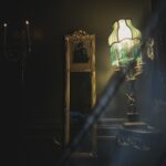 Rebecca Victoria Hardy Instagram - A favorite corner of my bedroom 🖤🦇🕸️ #haunted #tintype #darkacademia #victorian #gothichomedecor #gothicbaby #gothic