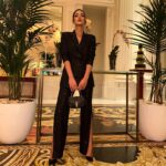 Reem Samy Instagram - Happy new year everyone💄#2023 Styled by @nabilajadallah Make up @esraadais Suit @liliblancofficial Hair @hajarhairstyle