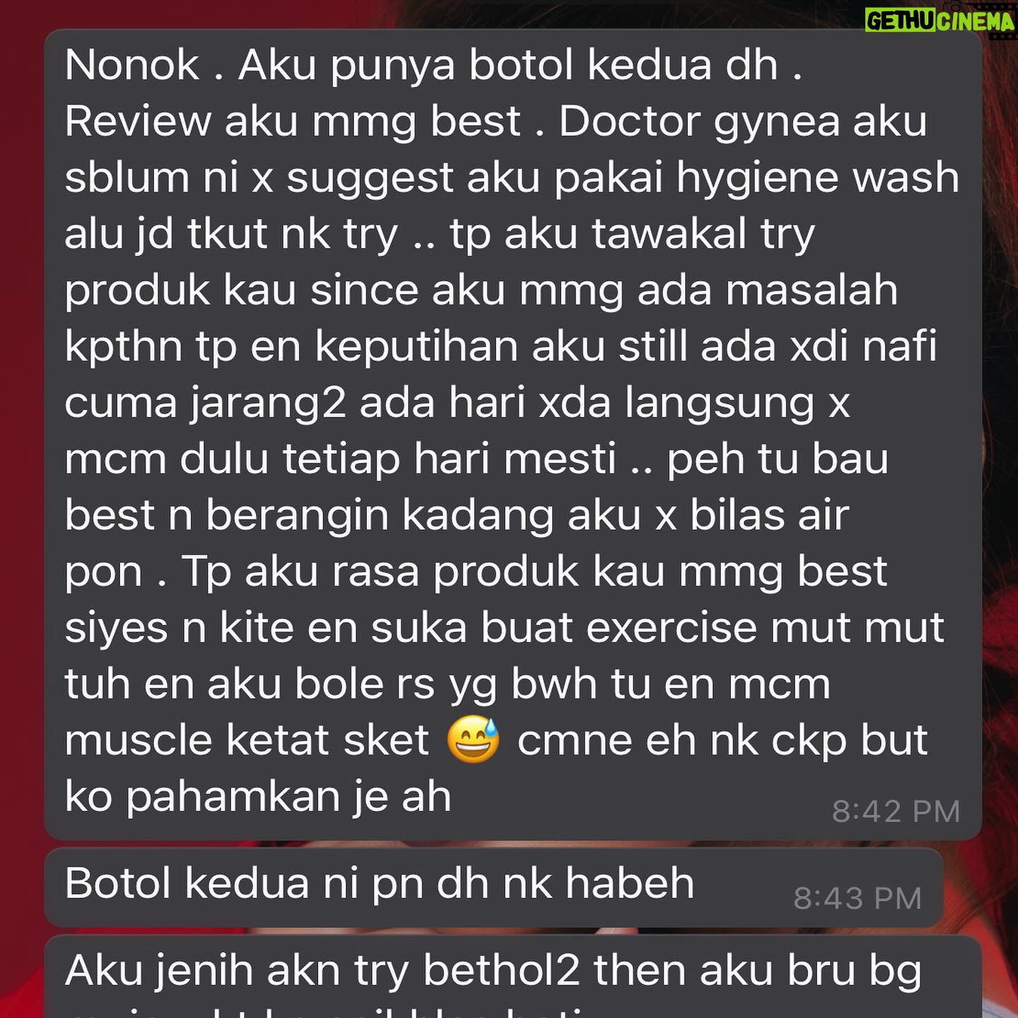 Reen Rahim Instagram - Alhamdulillah..syukur…Jemput slide Makin ramai pengguna @reenrahimhygienewashhq hari2 ade @real_feedback_of_customers alhamdulillah. Dan kami ade di seluruh MALAYSIA SABAH SARAWAK SINGAPORE 🇸🇬 & BURNIE🇧🇳 ⬇️⬇️⬇️