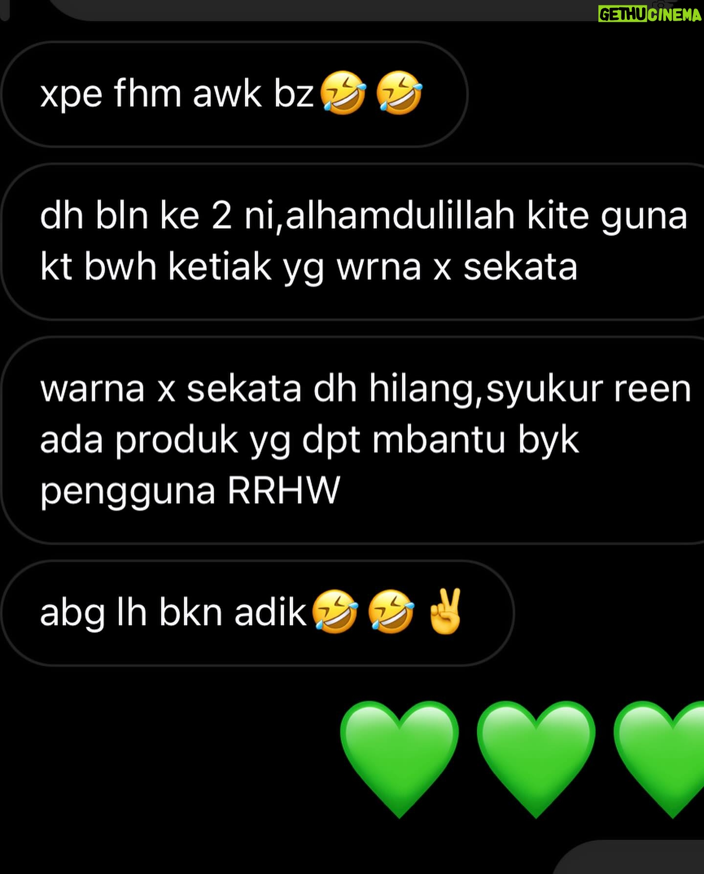 Reen Rahim Instagram - Alhamdulillah..syukur…Jemput slide Makin ramai pengguna @reenrahimhygienewashhq hari2 ade @real_feedback_of_customers alhamdulillah. Dan kami ade di seluruh MALAYSIA SABAH SARAWAK SINGAPORE 🇸🇬 & BURNIE🇧🇳 ⬇️⬇️⬇️
