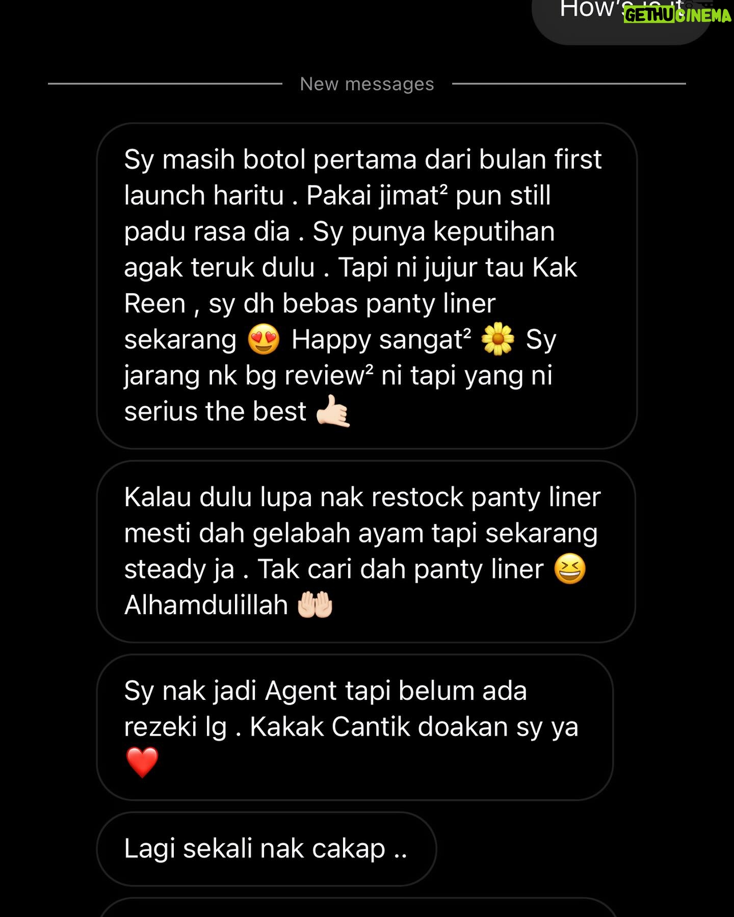 Reen Rahim Instagram - Alhamdulillah..syukur…Jemput slide Makin ramai pengguna @reenrahimhygienewashhq hari2 ade @real_feedback_of_customers alhamdulillah. Dan kami ade di seluruh MALAYSIA SABAH SARAWAK SINGAPORE 🇸🇬 & BURNIE🇧🇳 ⬇️⬇️⬇️