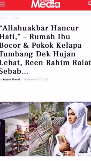 Reen Rahim Instagram - Allah punye..Allah bg..Allah izin kan..
Alhamdulillah..doa umi abah n family ..

Tak besar tak mewah mane pon..doa kan semoga rumah ni  dpt merapat kan silatulrahim kami Family,menjadi tempat pulang yg menengkan insyaallah amin..semoga akan jdi Port mengaji n lepak utk umi abah n kawan die nnt amin❤️

My dream dri bujang is nak umi abah lepak tak yah keje.

So tak kan lah rumah utk mak bapk aku,dream aku, laki aku pulak nk kene berjuang.die ade Family die dan family kecik kitorg sure die ade dream die sendiri ..

so sementara aku mampu aku henyak sampai lunyai.
Tq suami gigih support business @reenrahimhygienewashhq 
I will support you also my love..

Sebelum kawin aku ade deal dgn die something..
 Aku explain pandangan aku pada perkahwinan is all about partner,be a partner dlm semua segi, dan sambung capai dream kau mase bujang,bukan kawin je tutup buku..

So 10 years from now let’s do it together until one day we can work from home🤙🏼

So let’s Henyak sampai lunyai ..

Btw thank you @nashrikismail_ @ricdeco_  dah 2project renovation buat dgn dorg,masyaallah sgt2 recommended