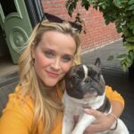 Reese Witherspoon Instagram - I've met many animals on this life journey, all have so much meaning to me. ❤️ Thank you for the cuddles, support & love: Minnie, Willy, Izzy, Benji, and Major!