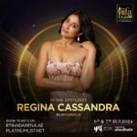 Regina Cassandra Instagram - It’s showtime!! The stage is set, the excitement’s brewing, and we are going to bring the house down at #IIFAUtsavam2024 in Abu Dhabi! 💥 Join me on 6th & 7th September at Yas Island for a star-studded extravaganza filled with surprises and stellar performances. Don’t miss out! 🌟 Book your tickets now at Etihadarena.ae and Platinumlist.net. Let’s make memories under the Abu Dhabi skies! ✨ @yasisland @visitabudhabi @iifautsavam